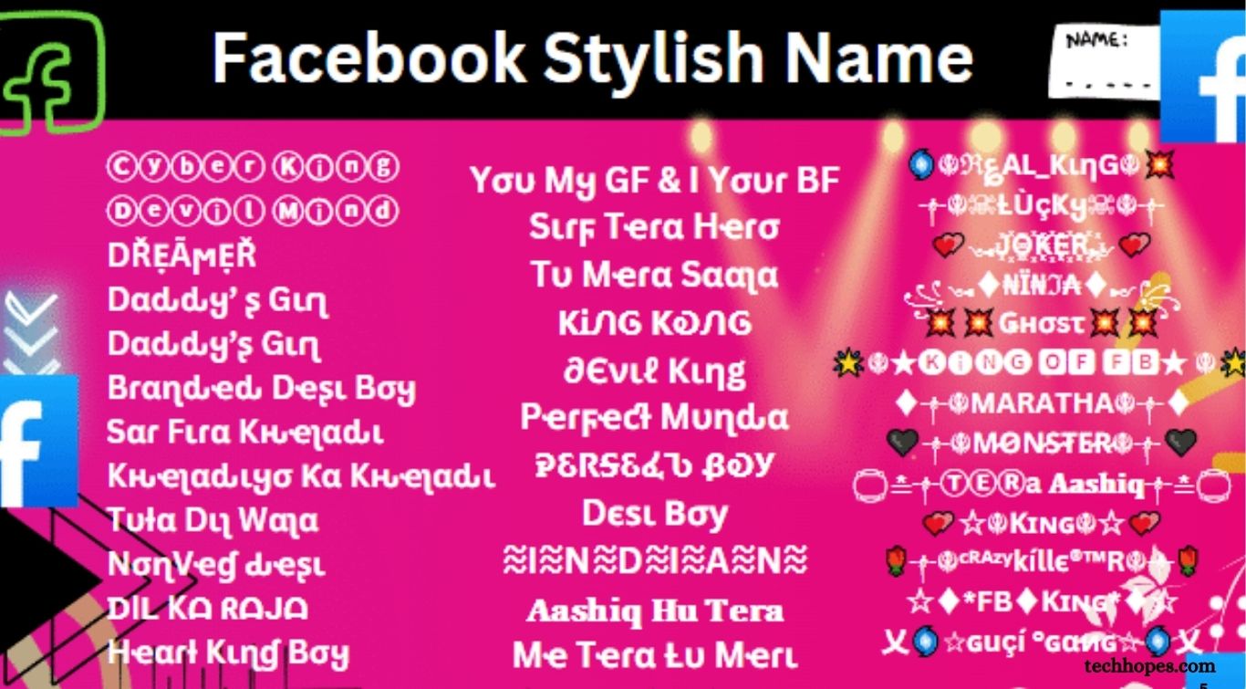 Facebook Stylish Name