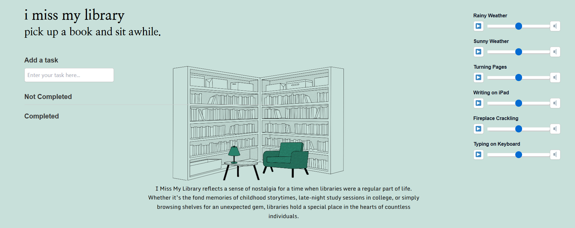 Is I Miss My Library for True Bibliophiles